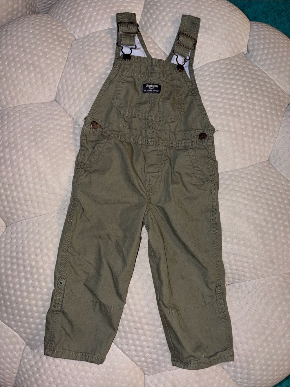 OshKosh B'gosh Olive Green Kids Overalls